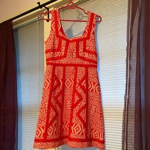 red and white Maeve dress size 4, worn twice